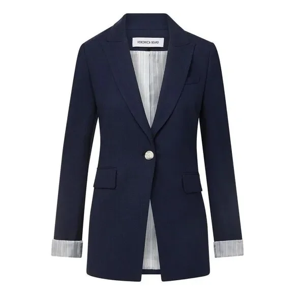 Veronica Beard | Obie Dickey Jacket | In Marine | Size 2 NWT - Picture 4 of 12